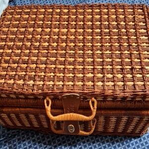 Grey Goose Wicker Picnic Basket